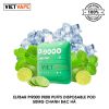 ElfBar Pi9000 Chanh Bạc Hà 9000 Hơi Sạc Lại Pod Dùng 1 Lần Chính Hãng