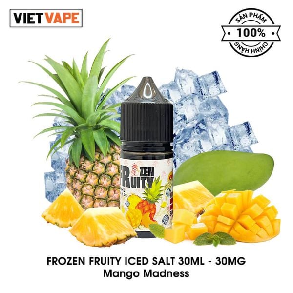 Frozen Fruity Iced Mango Madness Salt Nic 30ml Tinh Dầu Vape Mỹ Chính Hãng