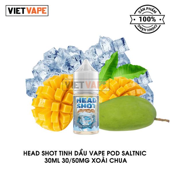 Head Shot Xoài Chua Salt Nic 30ml Tinh Dầu Vape Chính Hãng
