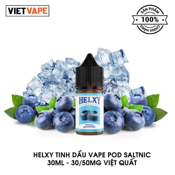 Helxy Việt Quất Salt Nic 30ml Tinh Dầu Vape Chính Hãng