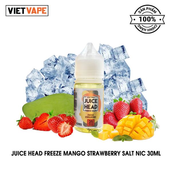 Juice Head Freeze Mango Strawberry Salt Nic 30ml Tinh Dầu Vape Mỹ Chính Hãng