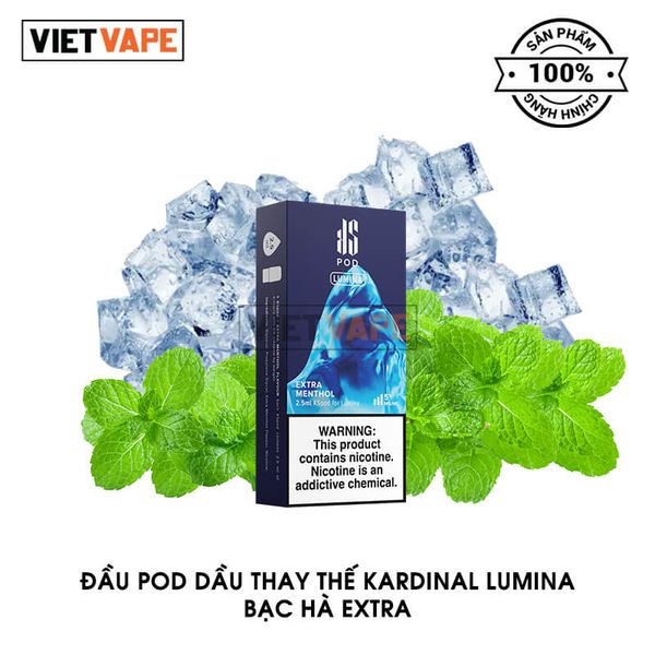 Đầu Pod Dầu Thay Thế Kardinal Lumina Bạc Hà Extra Chính Hãng