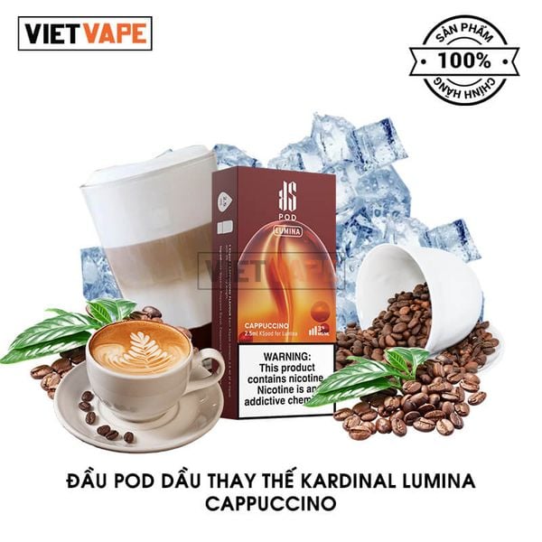 Đầu Pod Dầu Thay Thế Kardinal Lumina Cappuccino Chính Hãng