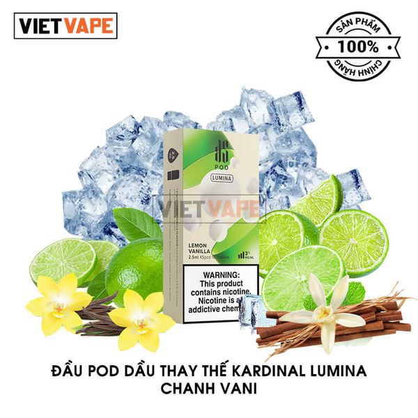 Đầu Pod Dầu Thay Thế Kardinal Lumina Chanh Vani Chính Hãng