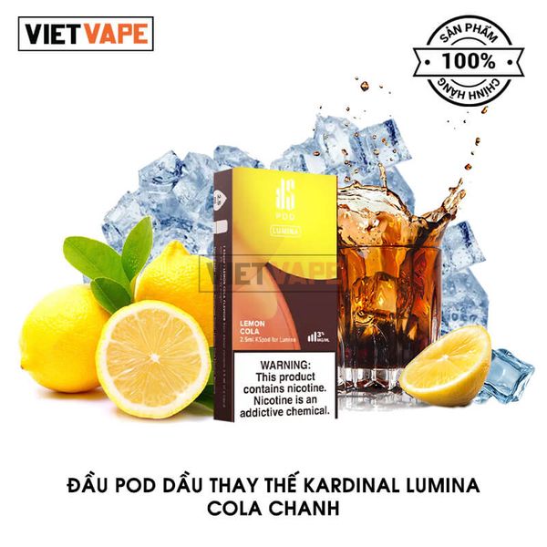 Đầu Pod Dầu Thay Thế Kardinal Lumina Cola Chanh Chính Hãng