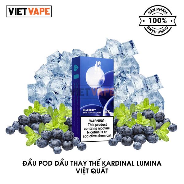 Đầu Pod Dầu Thay Thế Kardinal Lumina Việt Quất Chính Hãng