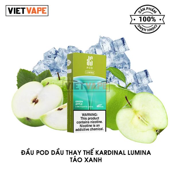 Đầu Pod Dầu Thay Thế Kardinal Lumina Táo Xanh Chính Hãng