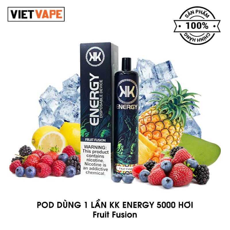 KK Energy Fruit Fusion 5000 Hơi Sạc Lại Pod Dùng 1 Lần