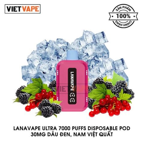 Pod 1 Lần LANAVAPE Ultra, Disposable Pod 7000 Hơi Chính Hãng