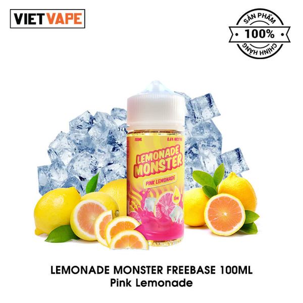 Lemonade Monster Pink Lemonade Freebase Tinh Dầu Vape Mỹ Chính Hãng 7942