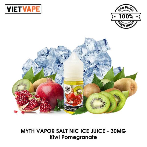 Myth Vapor Kiwi Pomegranate Salt Nic 30ml Tinh Dầu Vape Chính Hãng