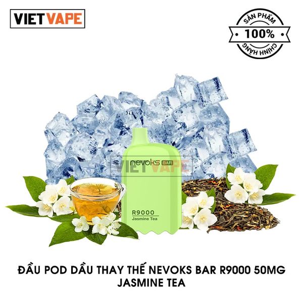 Đầu Pod Dầu Thay Thế Nevoks Bar R9000 Jasmine Tea Chính Hãng