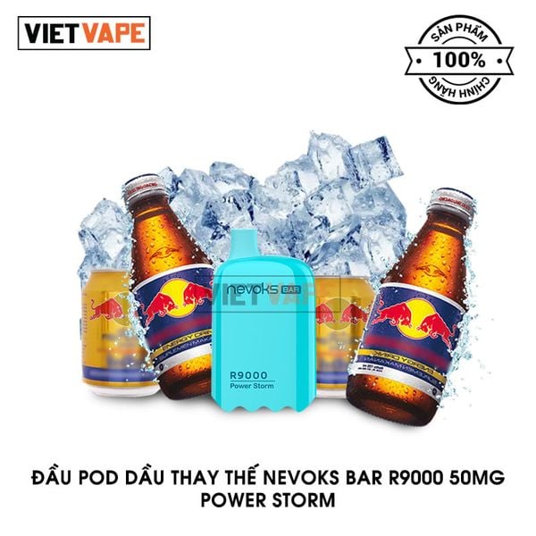 Đầu Pod Dầu Thay Thế Nevoks Bar R9000 Power Storm Chính Hãng