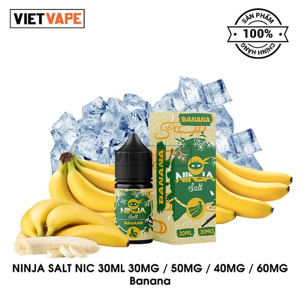 Ninja Banana Salt Nic 30ml Tinh Dầu Vape Chính Hãng