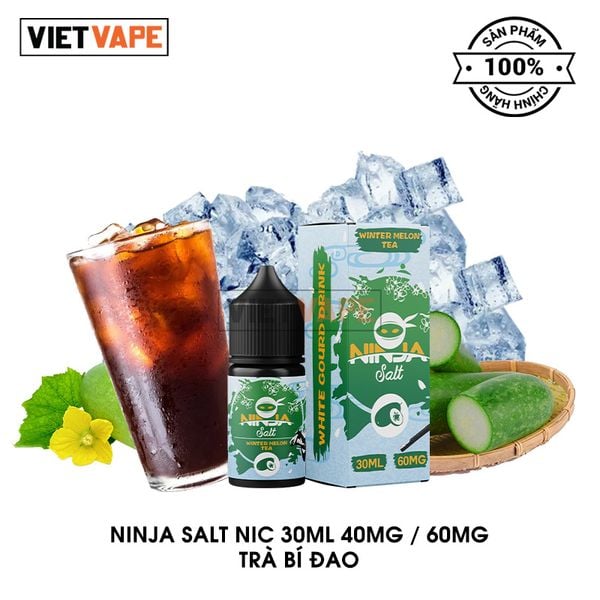 Ninja Trà Bí Đao Salt Nic 30ml Tinh Dầu Vape Chính Hãng