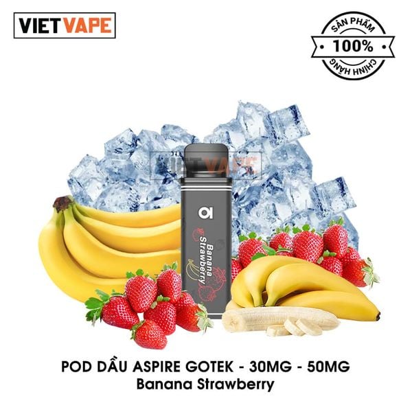 Đầu Pod Dầu Thay Thế Aspire Gotek Strawberry Banana Chính Hãng