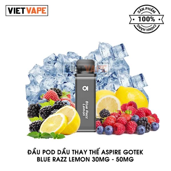 Đầu Pod Dầu Thay Thế Aspire Gotek Blue Razz Lemon Chính Hãng