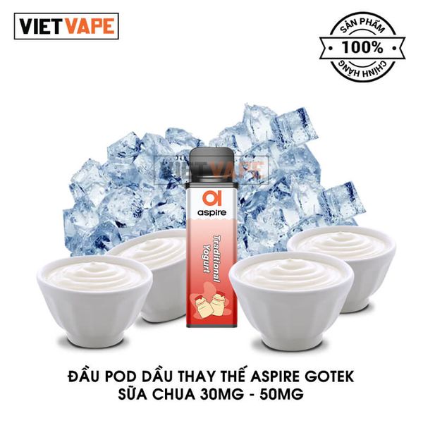 Đầu Pod Dầu Thay Thế Aspire Gotek Sữa Chua Chính Hãng