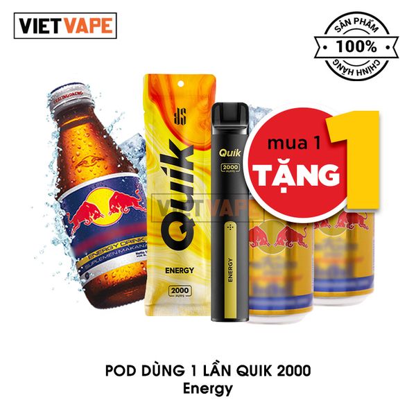 Kardinal Quik 2000 Energy 2000 Hơi Sạc Lại Pod Dùng 1 Lần Chính Hãng