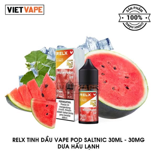 Relx Dưa Hấu Lạnh Salt Nic 30ml Tinh Dầu Vape Chính Hãng