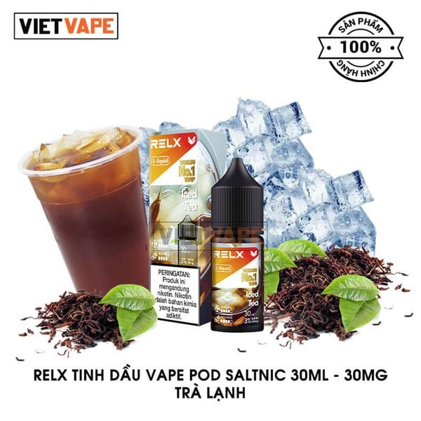 Relx Trà Lạnh Salt Nic 30ml Tinh Dầu Vape Chính Hãng