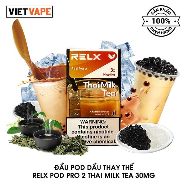 Đầu Pod Dầu Relx Pro Thai Milk Tea Chính Hãng
