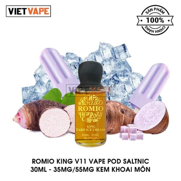 Romio V11 Kem Khoai Môn Salt Nic 30ml Tinh Dầu Vape Chính Hãng