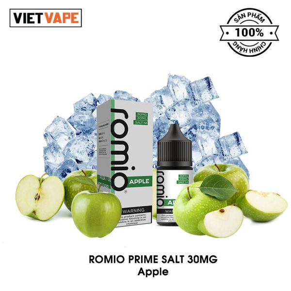 Romio Prime Apple Salt Nic 30ml Tinh Dầu Vape Chính Hãng