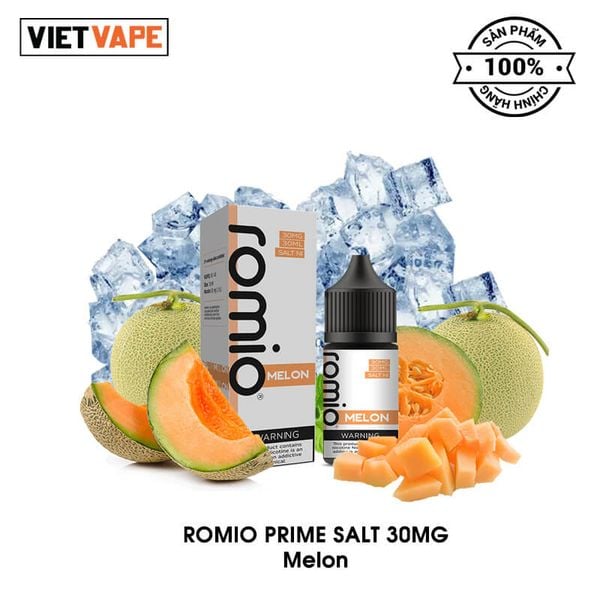 Romio Prime Melon Salt Nic 30ml Tinh Dầu Vape Chính Hãng