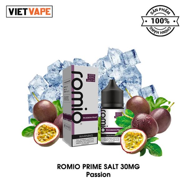 Romio Prime Passion Salt Nic 30ml Tinh Dầu Vape Chính Hãng