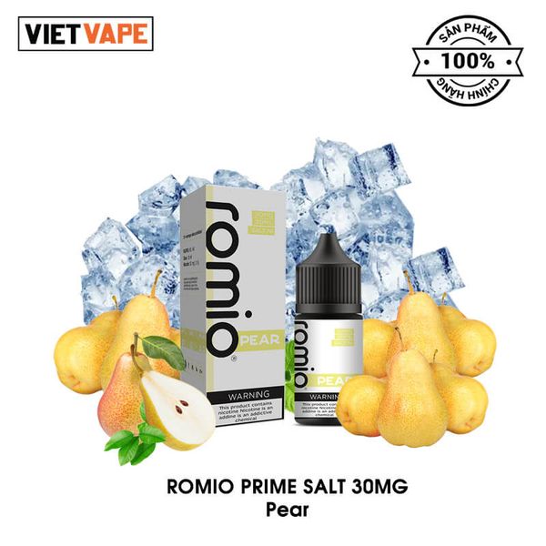 Romio Prime Pear Salt Nic 30ml Tinh Dầu Vape Chính Hãng