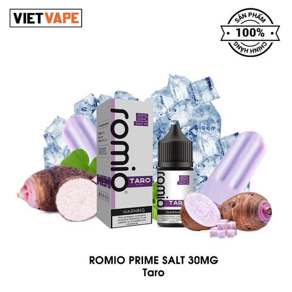 Romio Prime Taro Salt Nic 30ml Tinh Dầu Vape Chính Hãng
