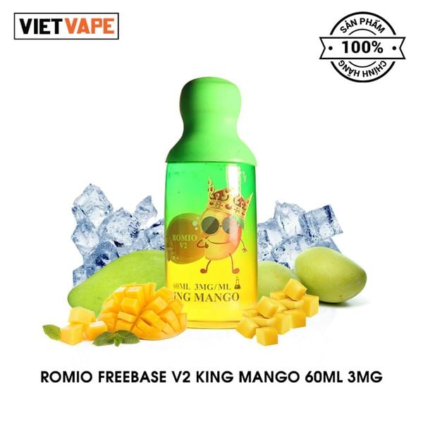 Romio V2 King Mango Freebase 60ml Tinh Dầu Vape Chính Hãng