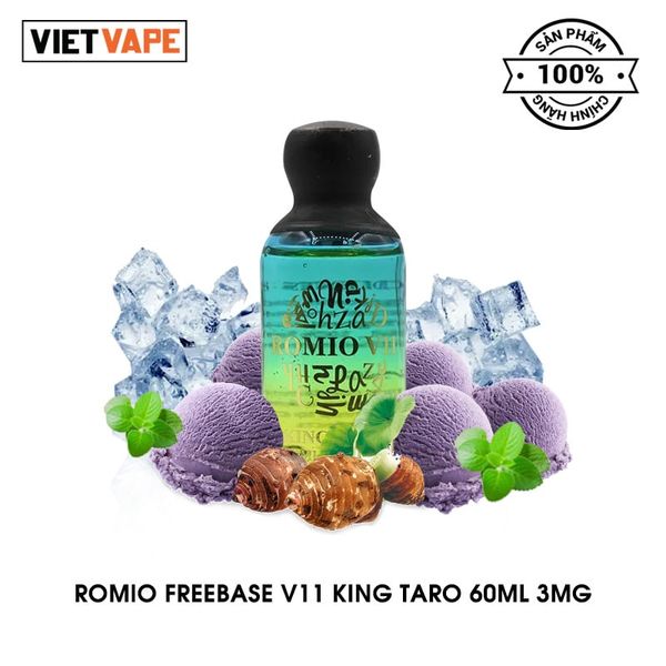 Romio V11 King Taro Freebase 60ml Tinh Dầu Vape Chính Hãng
