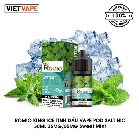 Tinh Dầu Salt Nic Romio King Ice Chính Hãng, Chất Lượng