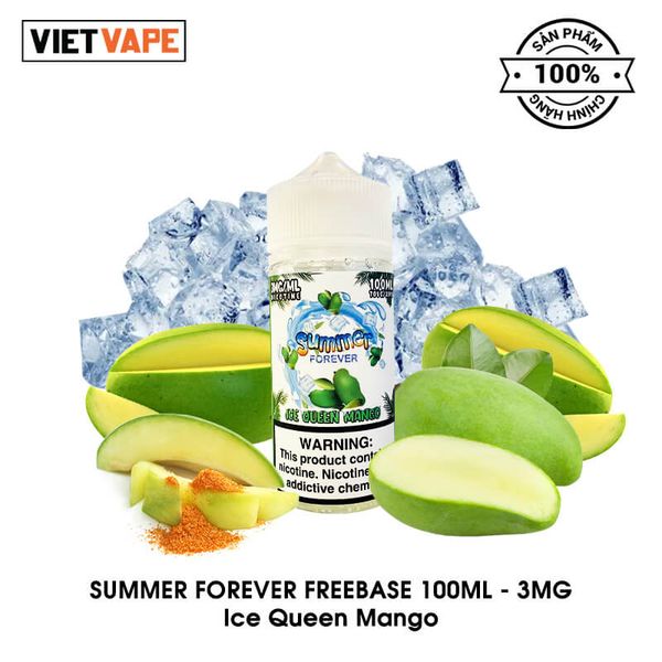 Summer Forever Ice Queen Mango 100ml Tinh Dầu Vape Mỹ Chính Hãng