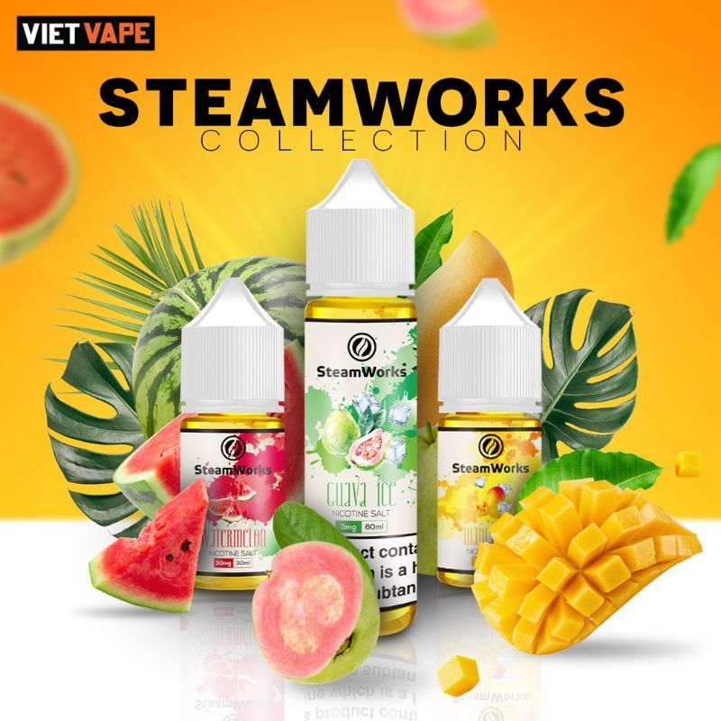 Steamworks Honeydew Melon Salt Nic 30ml Tinh Dầu Vape US Chính Hãng