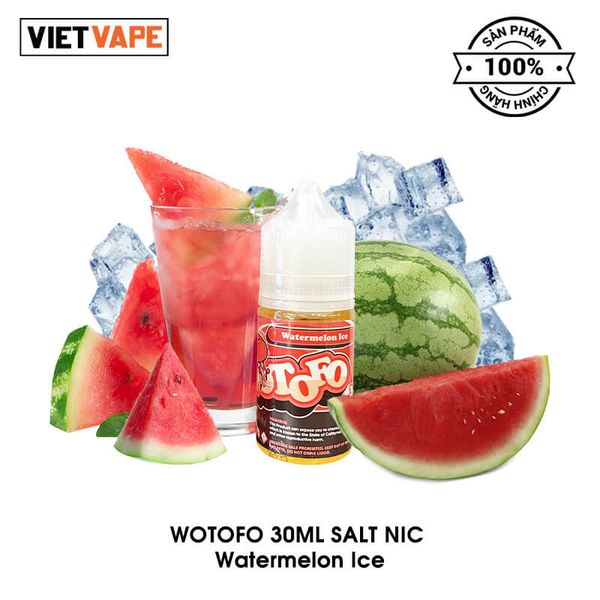 Wotofo Watermelon Ice 30ml Salt Nic Tinh Dầu Vape Chính Hãng