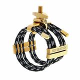  Ligature Saxophone Silverstein CRY04 Gold Metal Small Q02A 