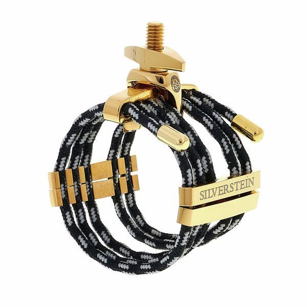  Ligature Saxophone Silverstein CRY04 Gold Metal Small Q02A 