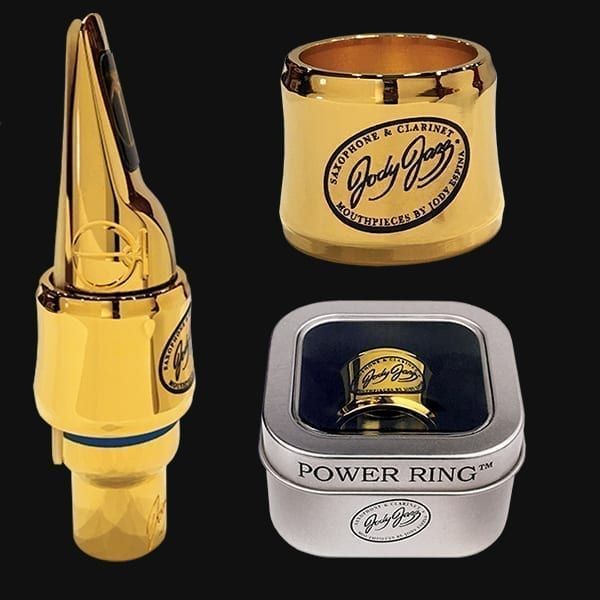  Cap & Ligature Saxophone Alto JodyJazz Power Ring HRA1 Gold (Bộ) 
