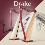  Đàn Harp Lever Lyon & Healy Drake Burgundy & Natural 