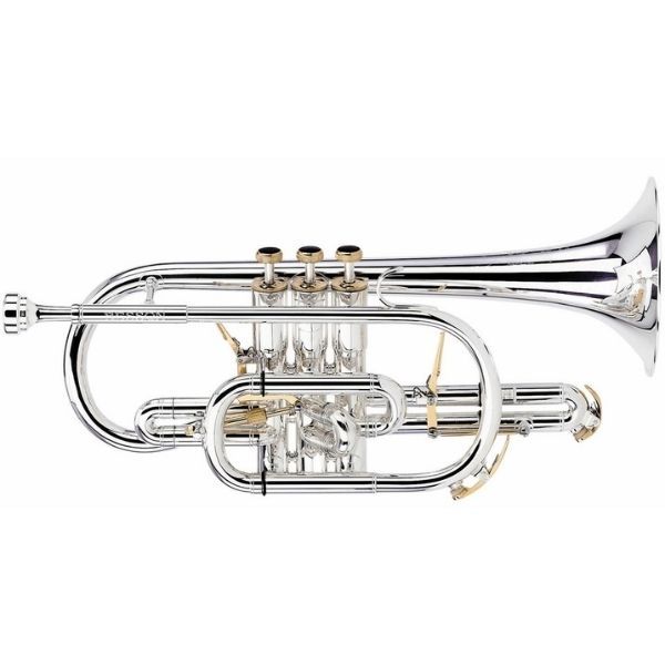  Kèn Cornet Bb Besson BE2028-2G-0 Goldbrass Bell, Silver Plated 