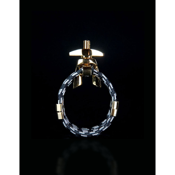  Ligature Saxophone Silverstein CRY04 Gold Metal Small Q02A 