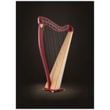  Đàn Harp Lever Lyon & Healy Drake Burgundy & Natural 