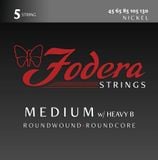 Dây đàn Guitar Fodera N45130tb Medium Nickel, 5 String 