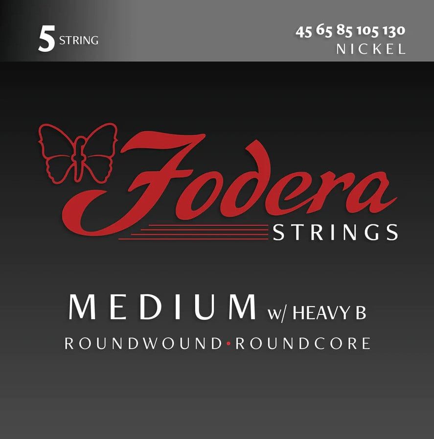 Dây đàn Fodera N45130tb Medium Nickel, 5 String 