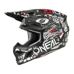MŨ BẢO HIỂM FULLFACE O'NEAL 3SRS HELMET ATTACK V.25 BLACK/WHITE (ECE 22.06 & DOT)