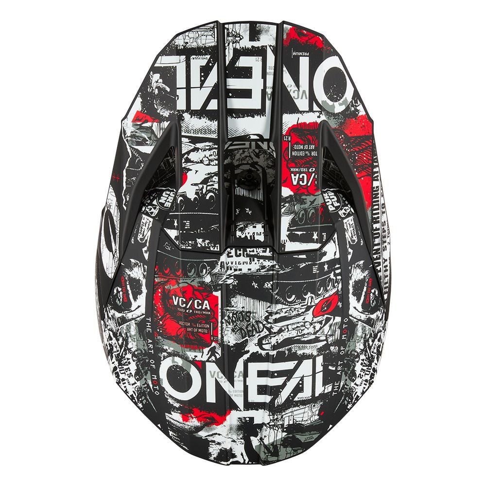 MŨ BẢO HIỂM FULLFACE O'NEAL 3SRS HELMET ATTACK V.25 BLACK/WHITE (ECE 22.06 & DOT)