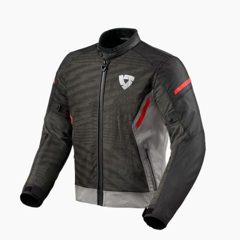 ÁO GIÁP BẢO HỘ MOTO REV'IT JACKET TORQUE 2 H2O GREY-RED